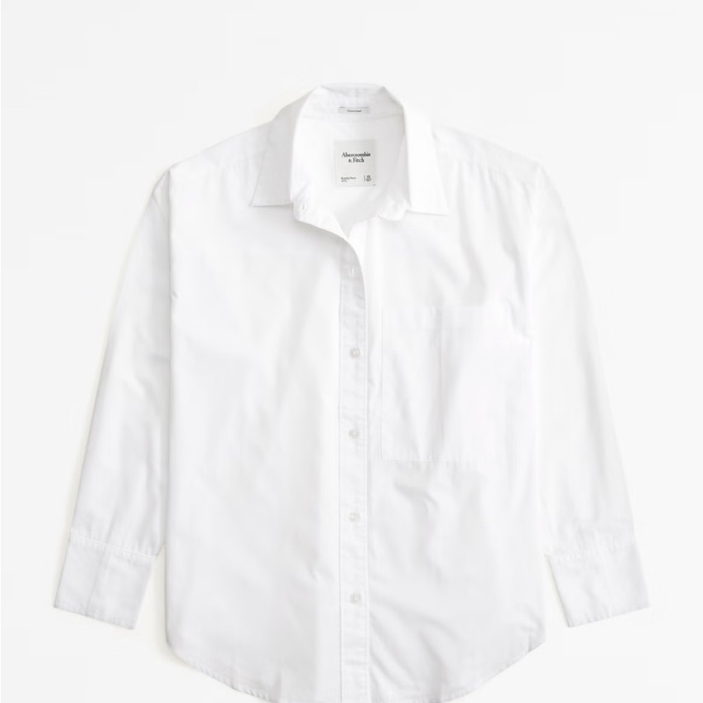 Abercrombie White Button-Up Shirt